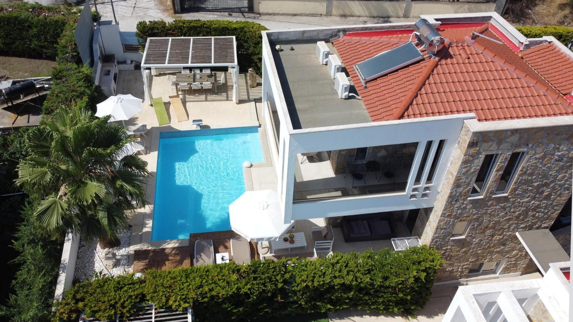 Villa Douglas - Private Pool, Bbq, 4Bdrms, View Pefkochori Exterior foto