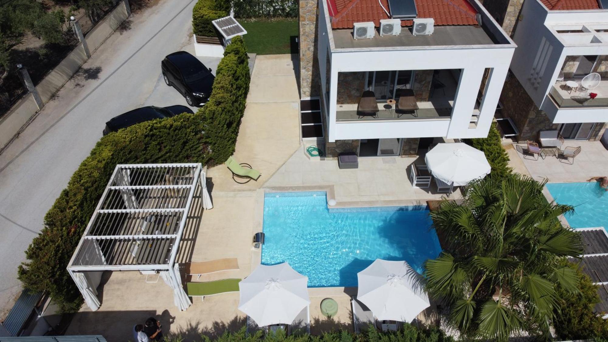 Villa Douglas - Private Pool, Bbq, 4Bdrms, View Pefkochori Exterior foto