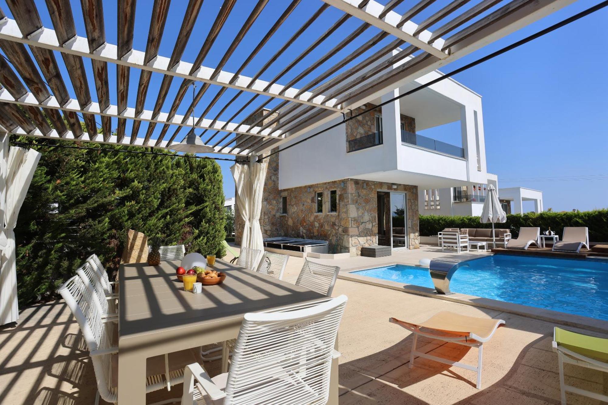 Villa Douglas - Private Pool, Bbq, 4Bdrms, View Pefkochori Exterior foto