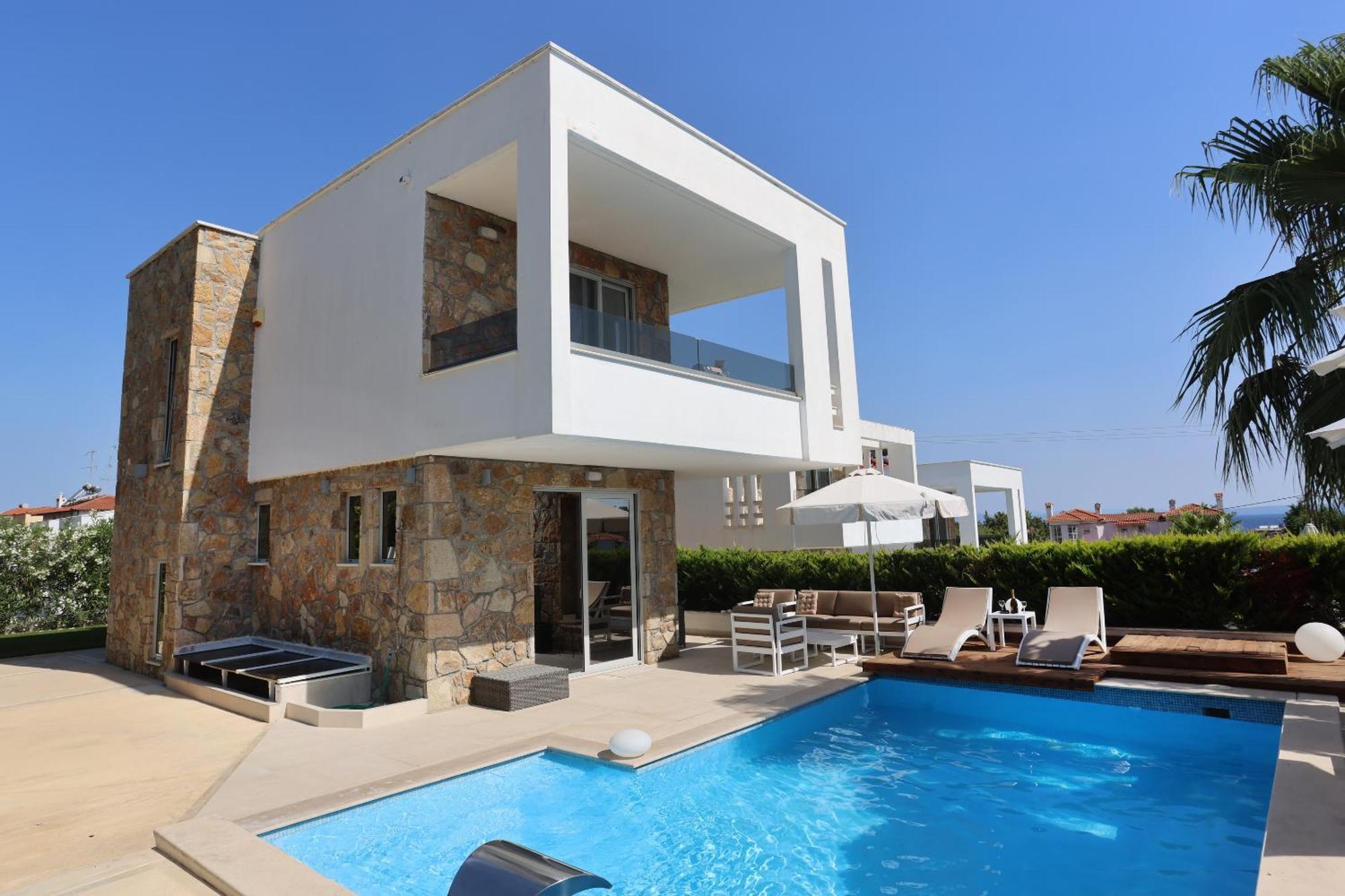 Villa Douglas - Private Pool, Bbq, 4Bdrms, View Pefkochori Exterior foto