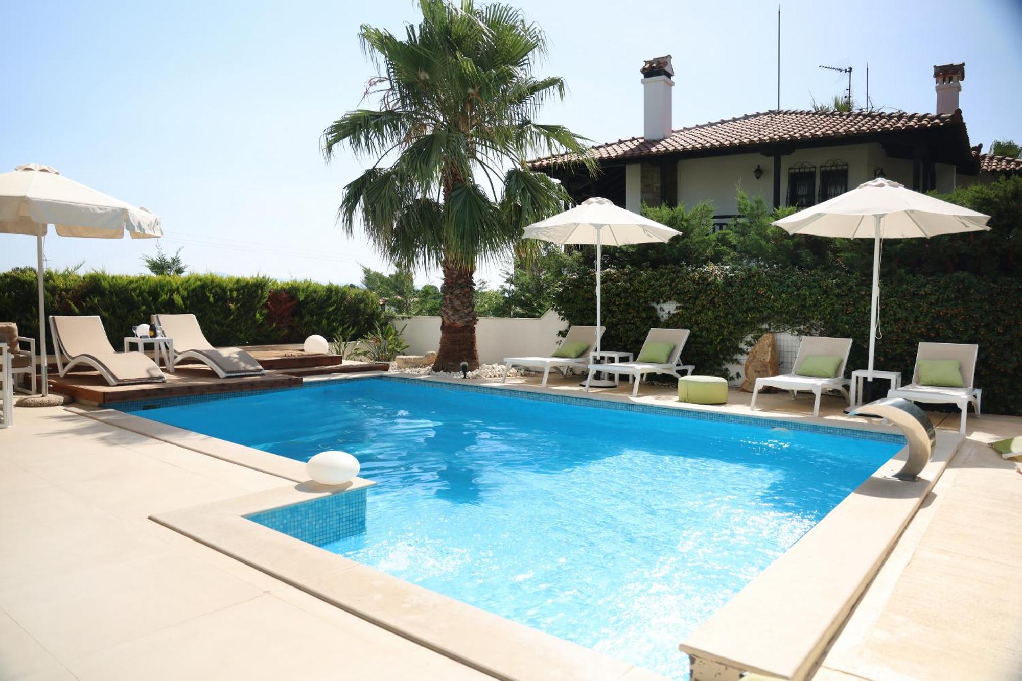 Villa Douglas - Private Pool, Bbq, 4Bdrms, View Pefkochori Exterior foto